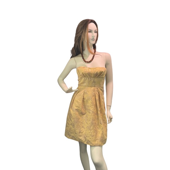 BCBG “Mabel” Strapless Jacquard Cocktail Dress - Picture 16 of 16